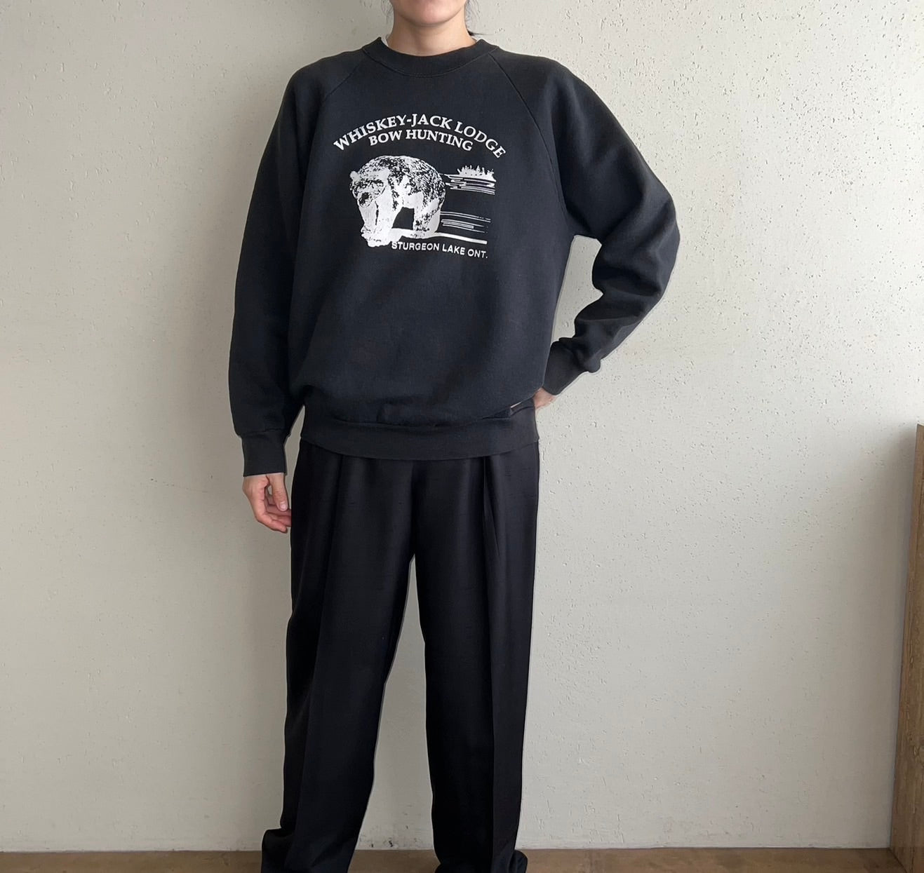 90s Printed Sweater Made in USA