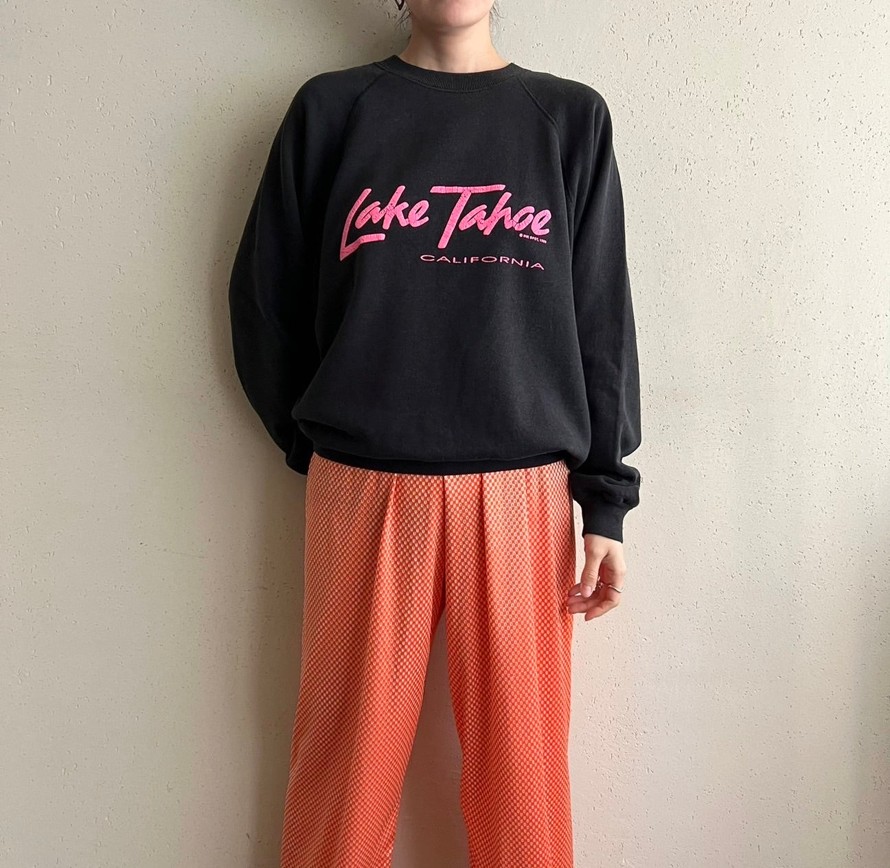 80s Printed Sweater Made in USA