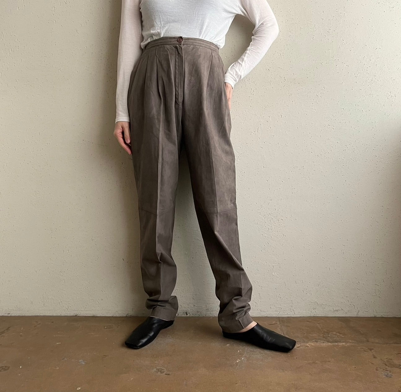 80s Suede Two-Piece Made in USA