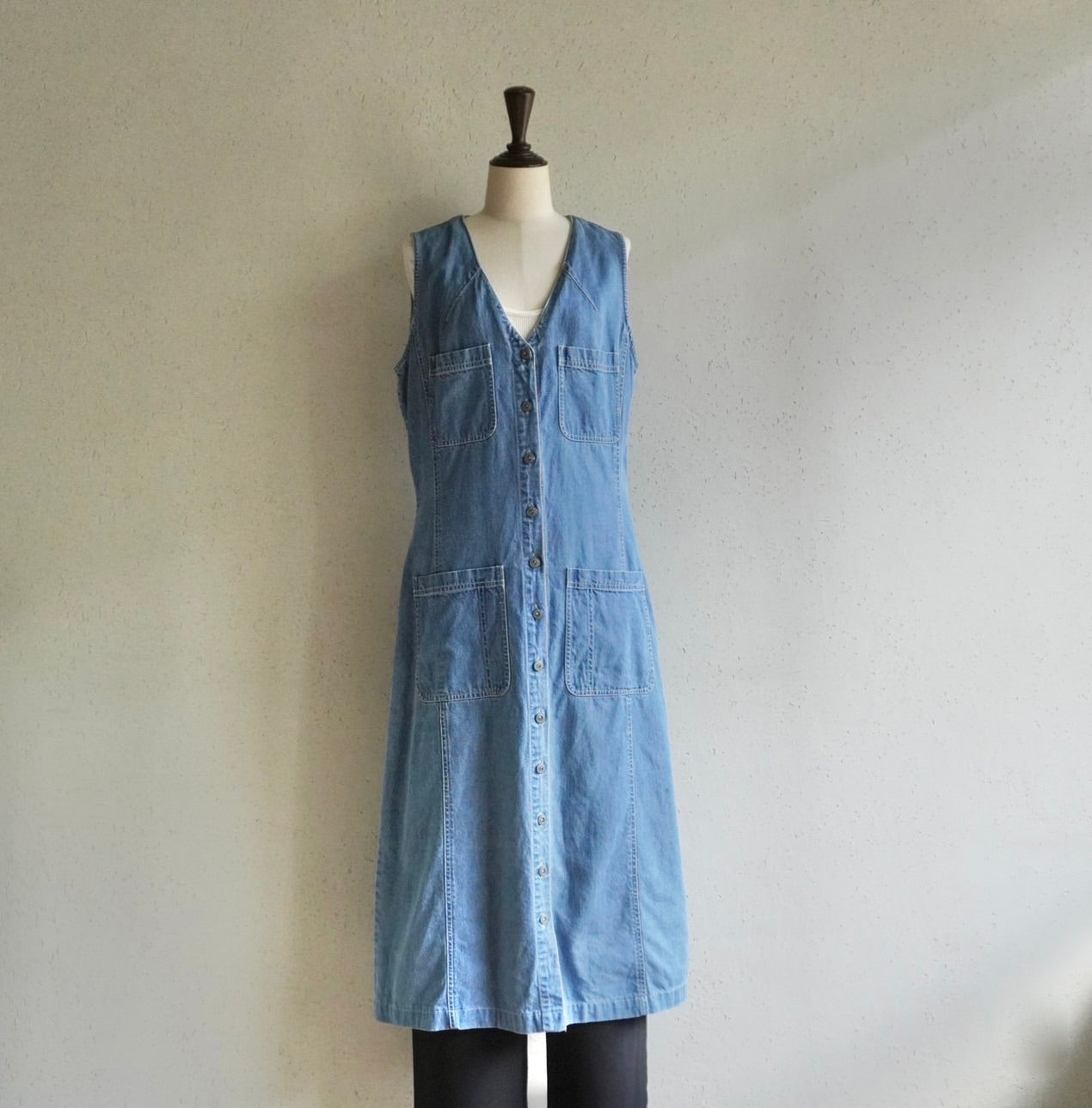 90s Denim Maxi Dress