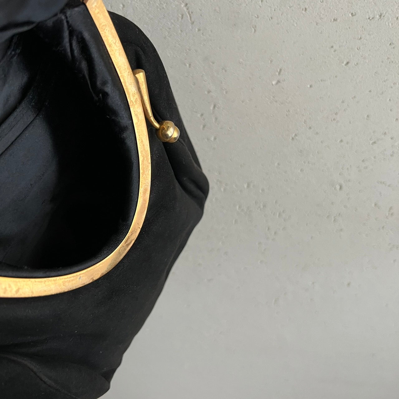 40s,50s Suede Bag Made in France
