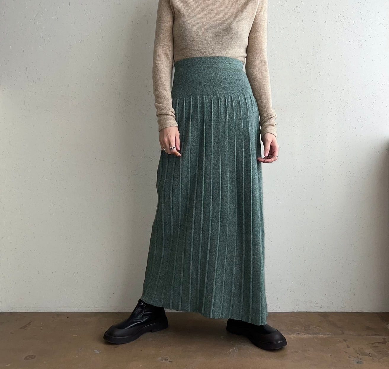 90s Cotton Knit Skirt Made in USA