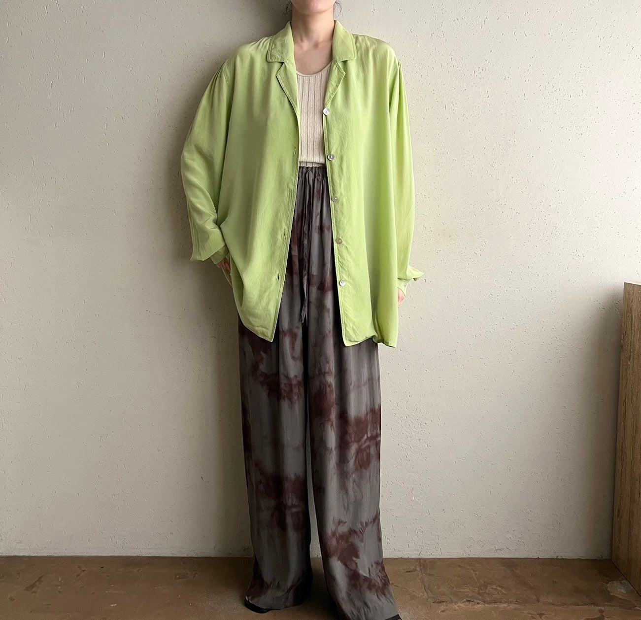 90s Design Silk Shirt
