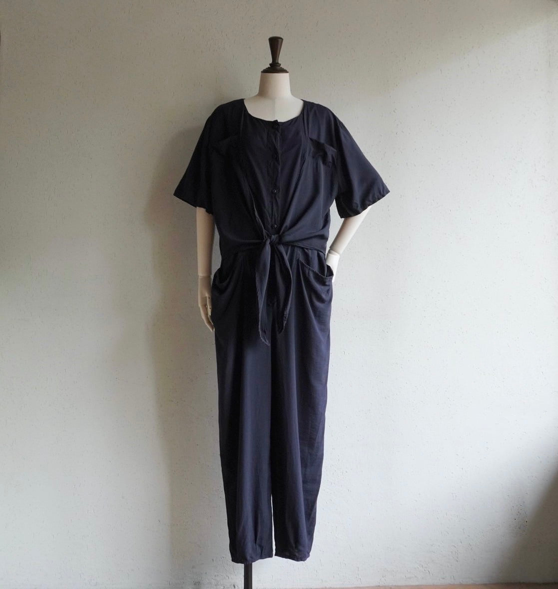 90s Black Jumpsuit Made in Italy