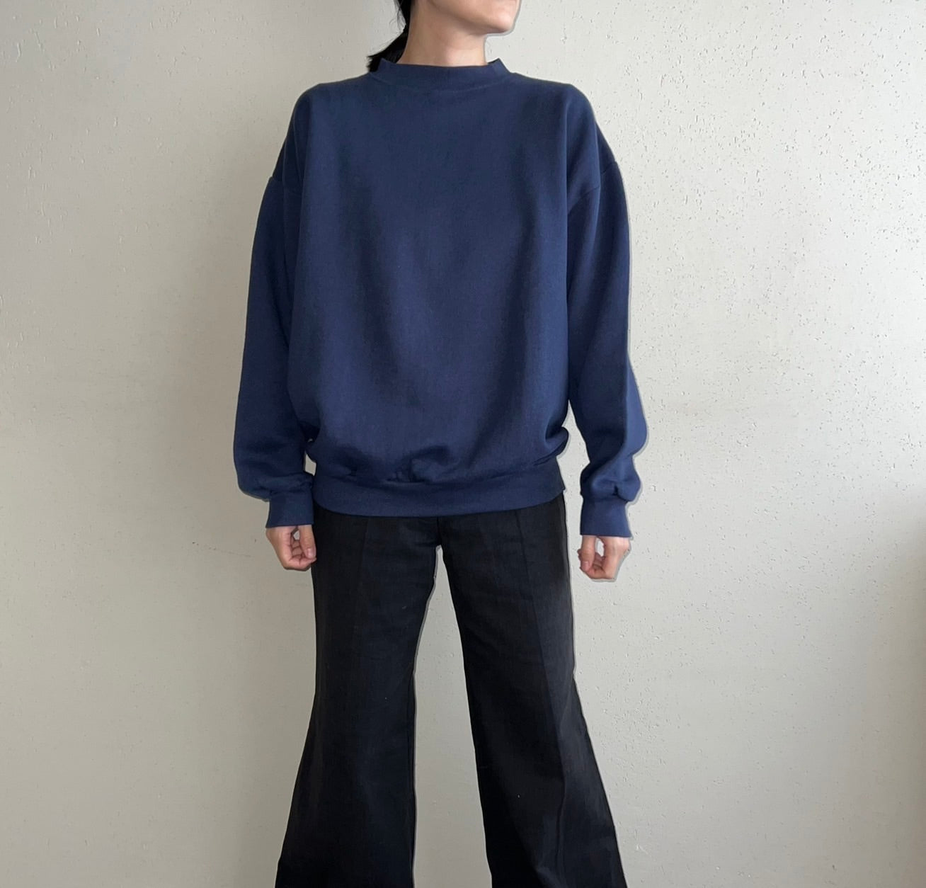 90s Navy Sweater Made in USA