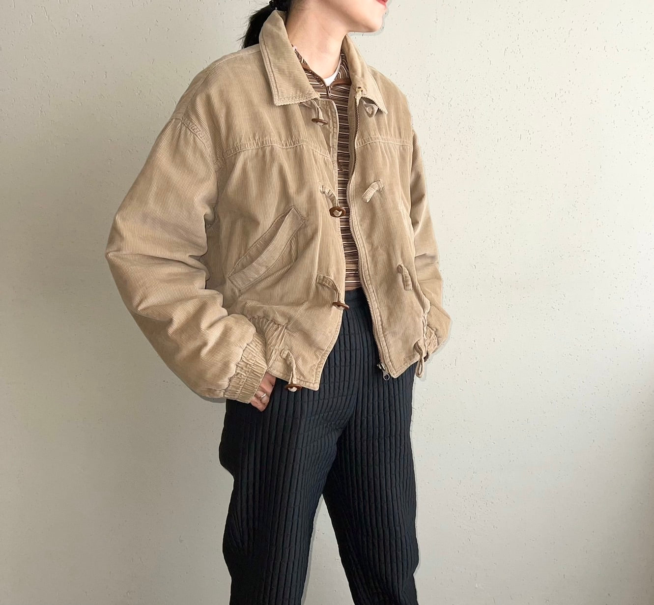90s ”BLUE FAMILY BENETTON”Corduroy Jacket Made in Italy