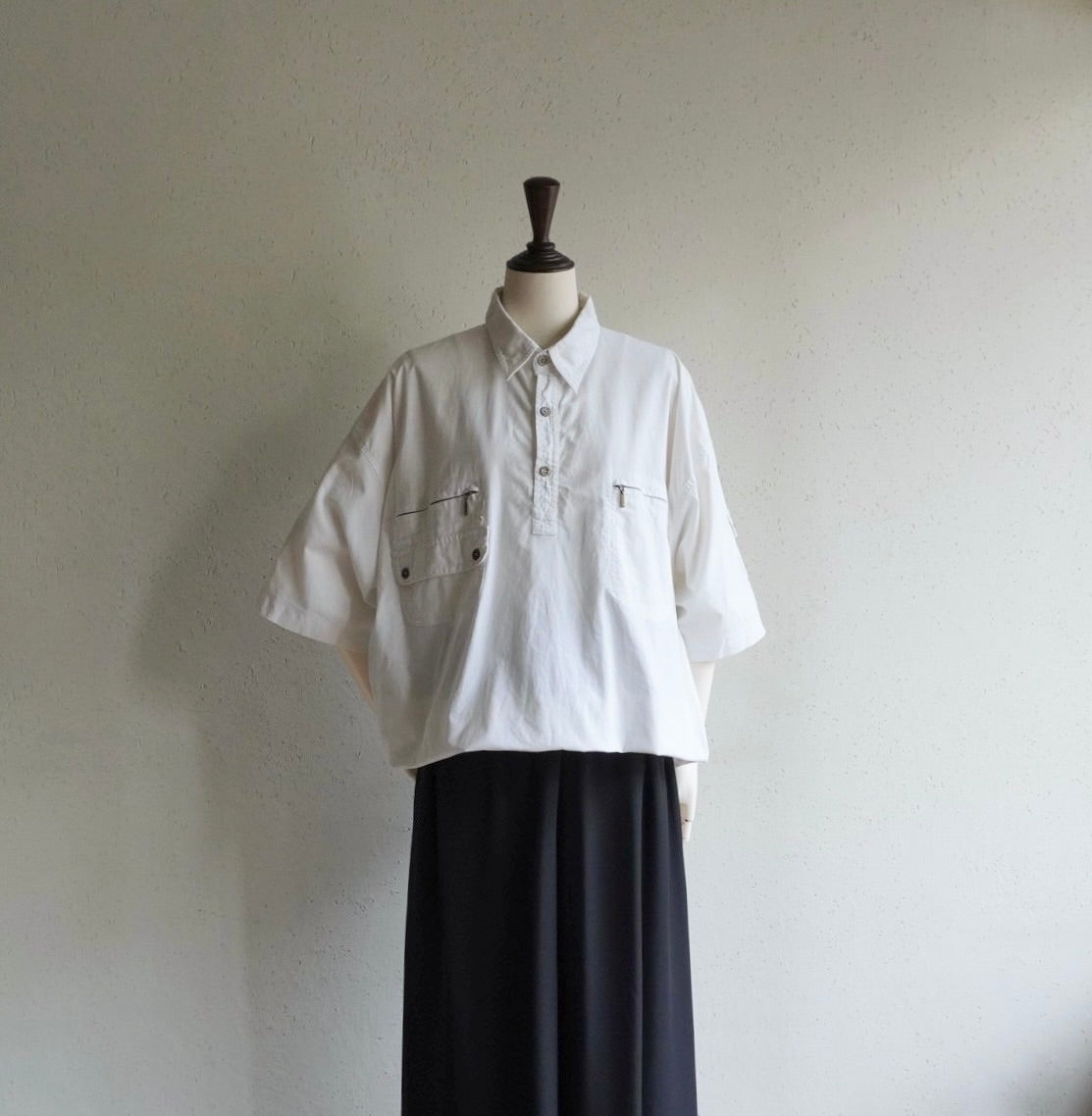 90s EURO Zip Design Top