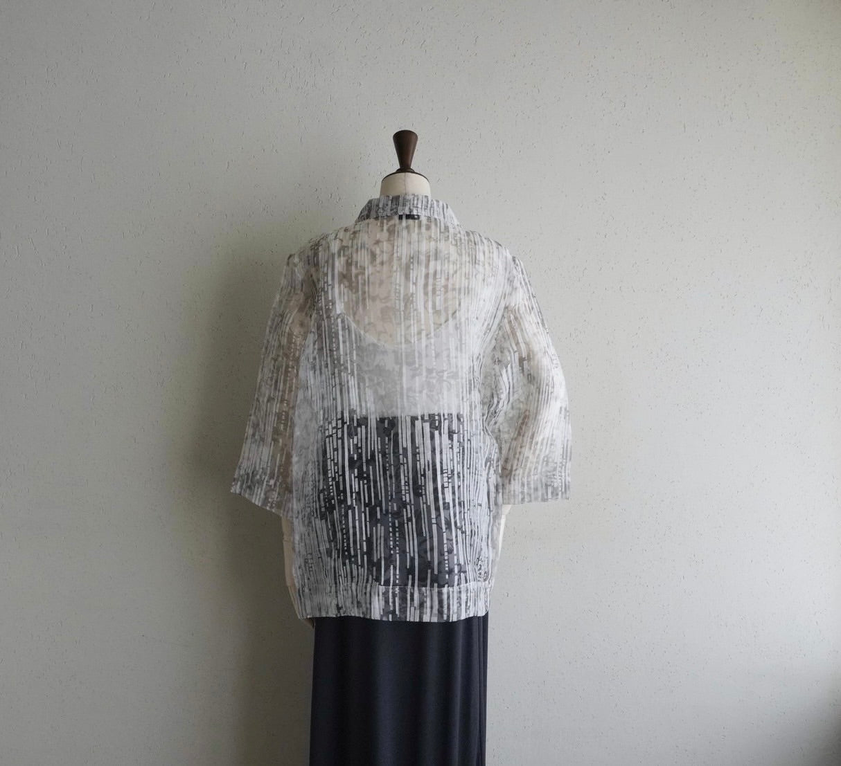90s Sheer Zipped Shirt, Jacket