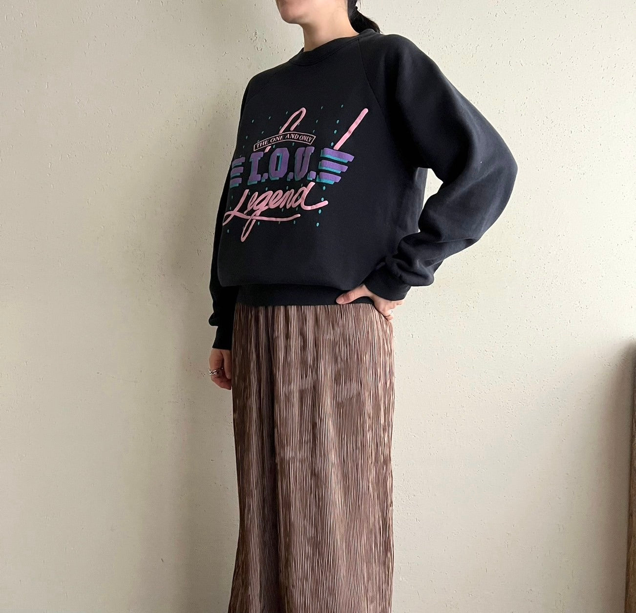 90s Printed Sweater Made in USA