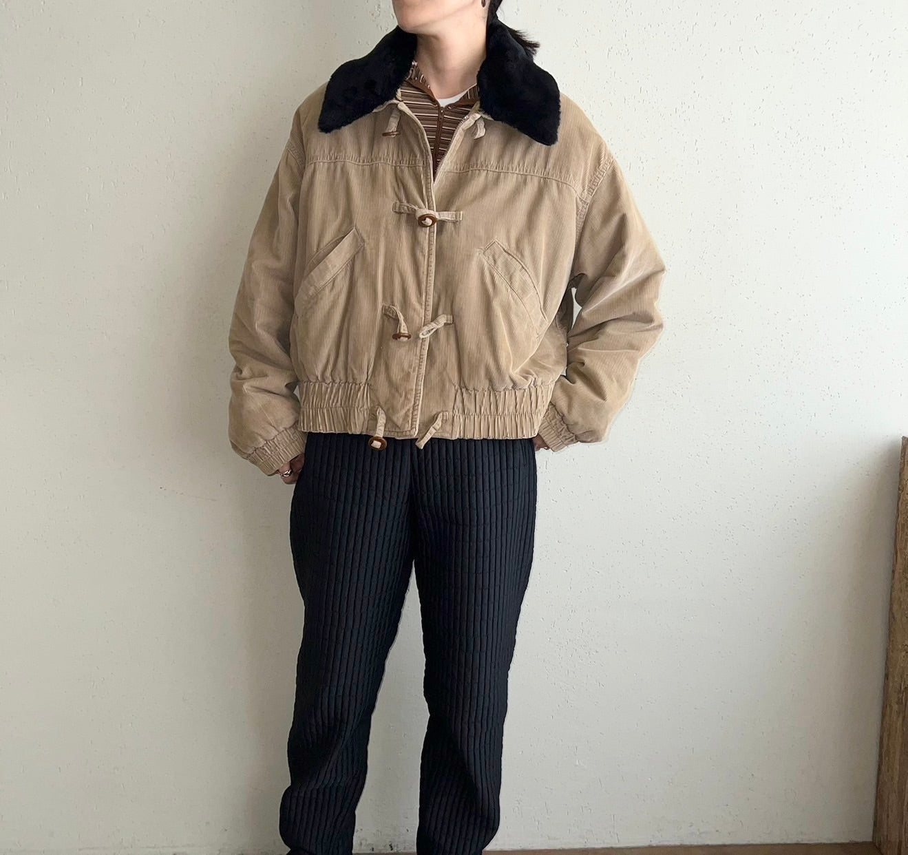 90s ”BLUE FAMILY BENETTON”Corduroy Jacket Made in Italy
