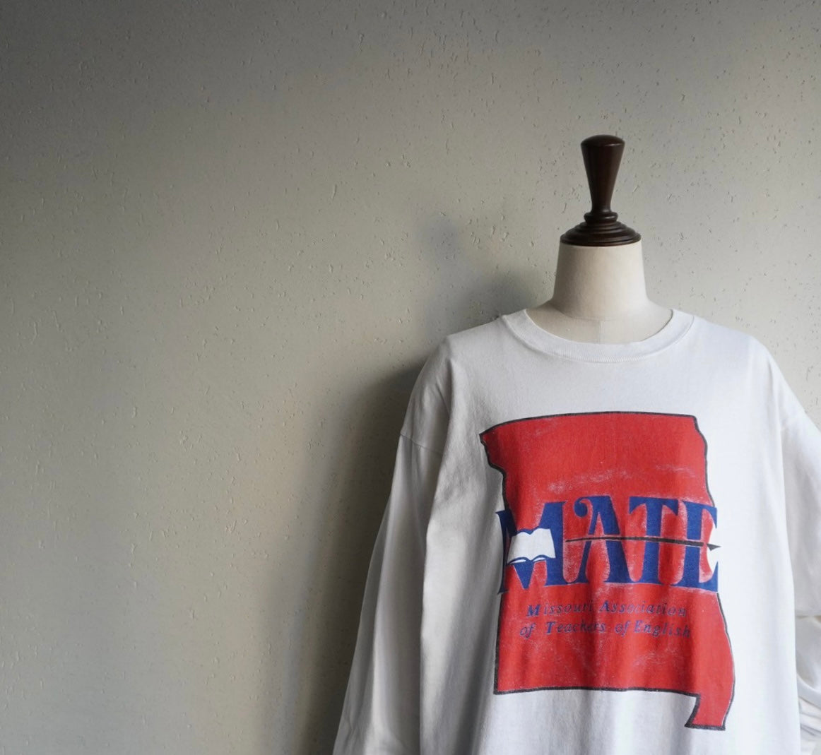 90s Printed Long T-shirt Made in USA