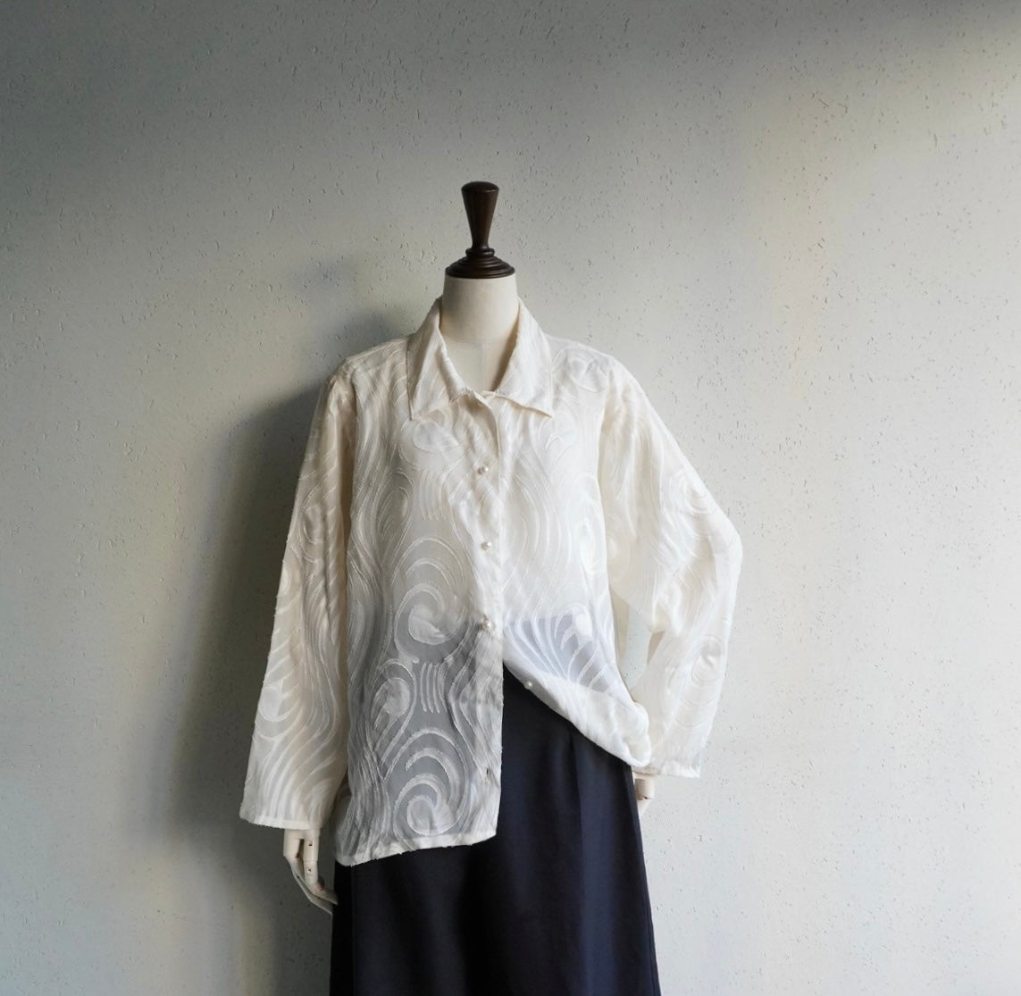 90s Design Sheer Shirt