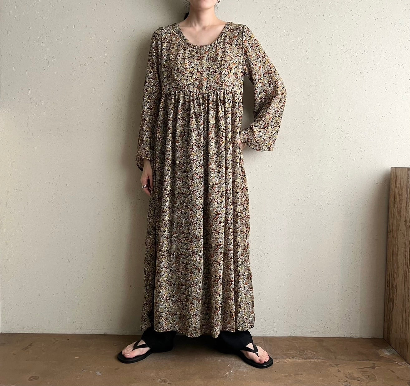 80s Printed Dress Made in New Zealand
