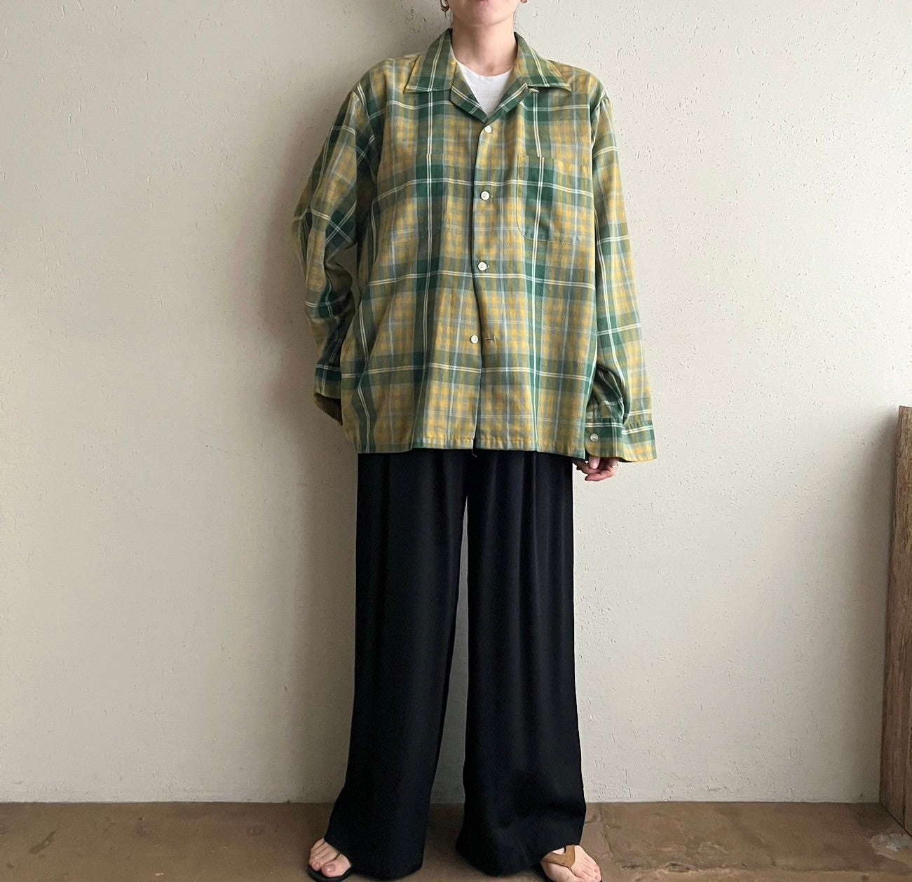 60s“Pennleigh” Plaid Shirt