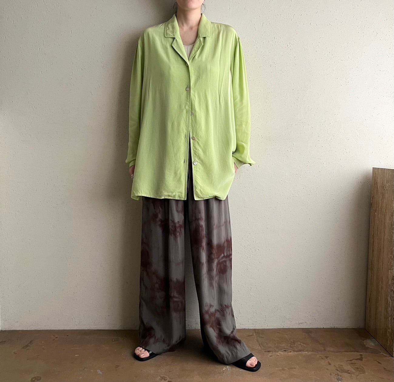 90s Design Silk Shirt