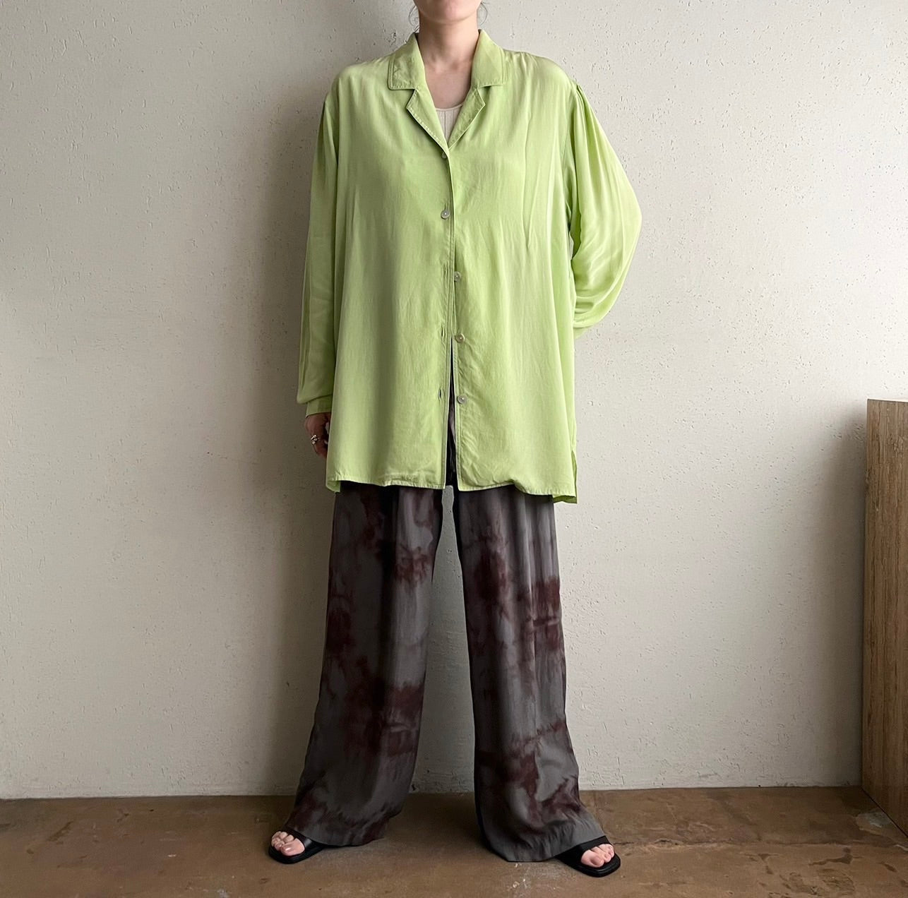 90s Design Silk Shirt