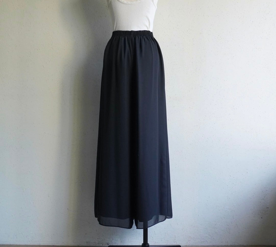90s Black Wide Pants Made in USA