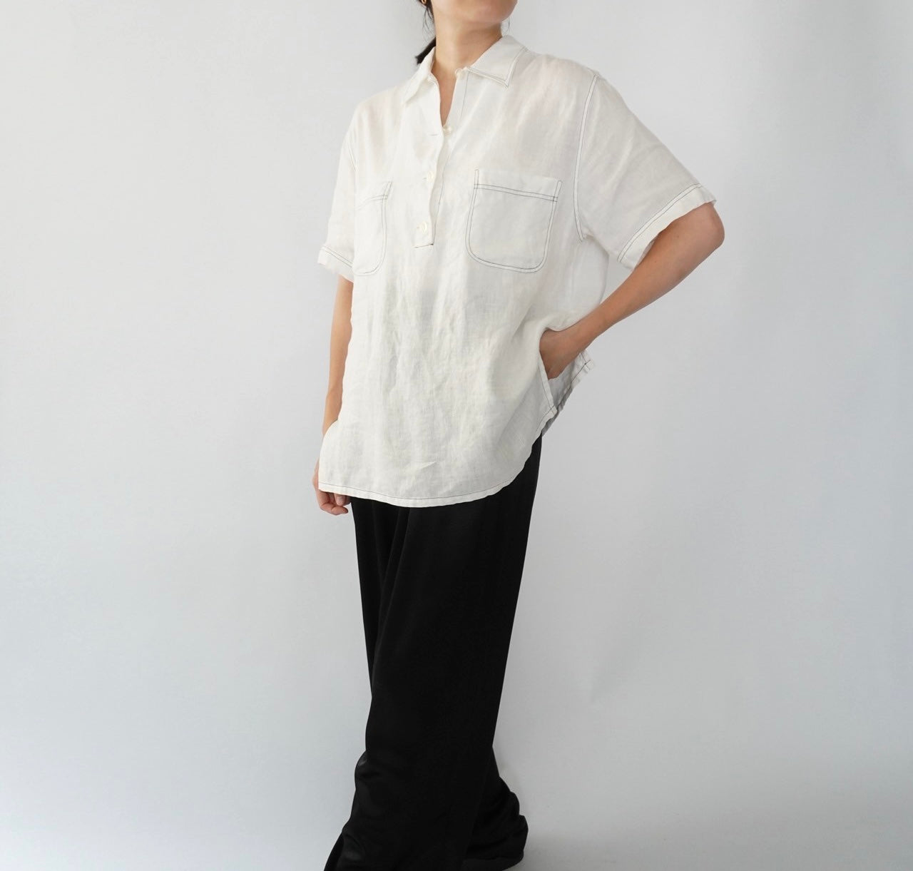 90s Linen Shirt Made in Italy