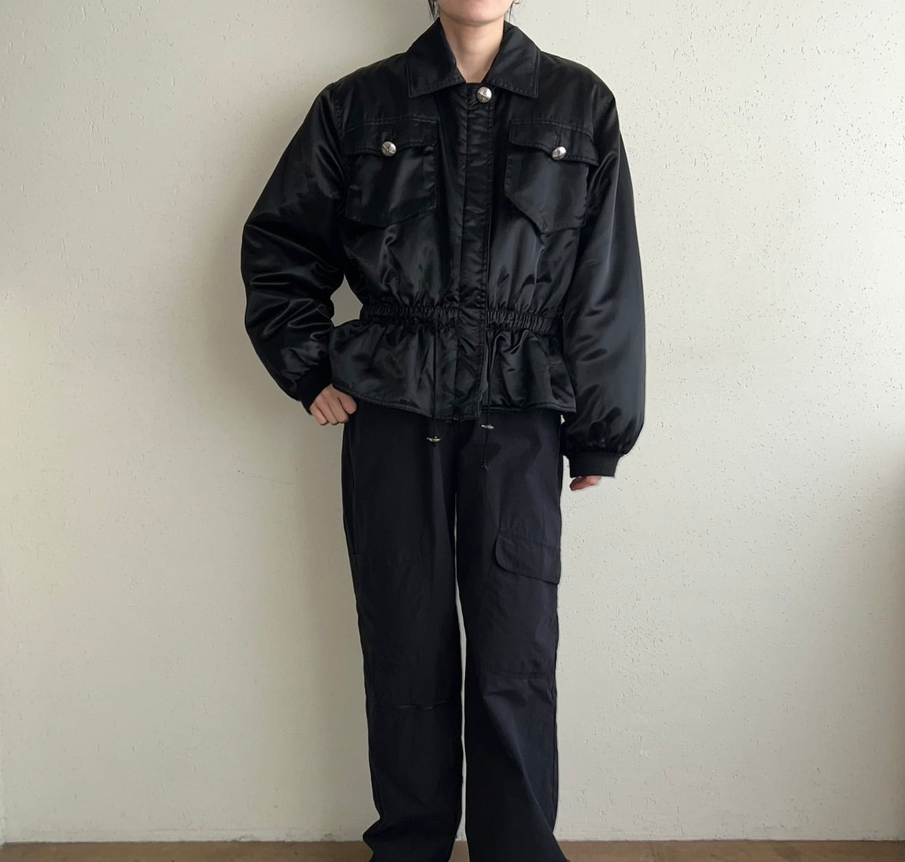 90s Black Design Jacket Made in Italy