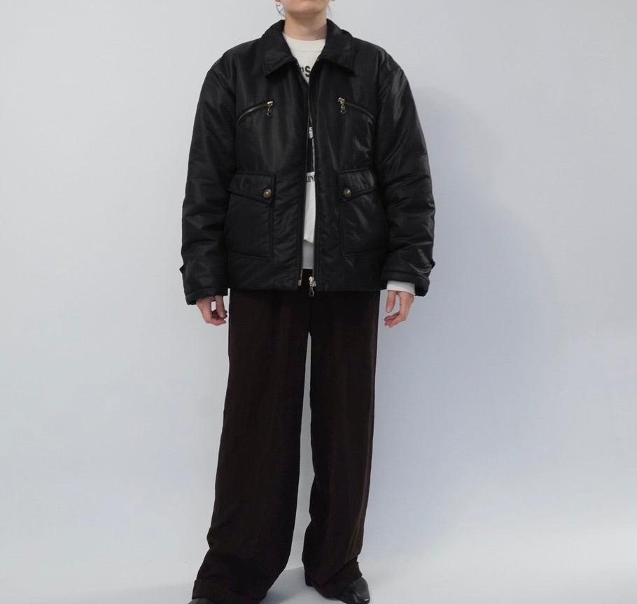 90s Black Jacket Made in Italy