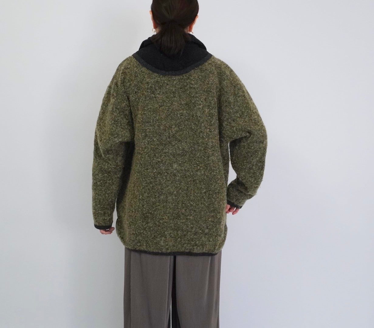 90s EURO Knit Fleece Pullover