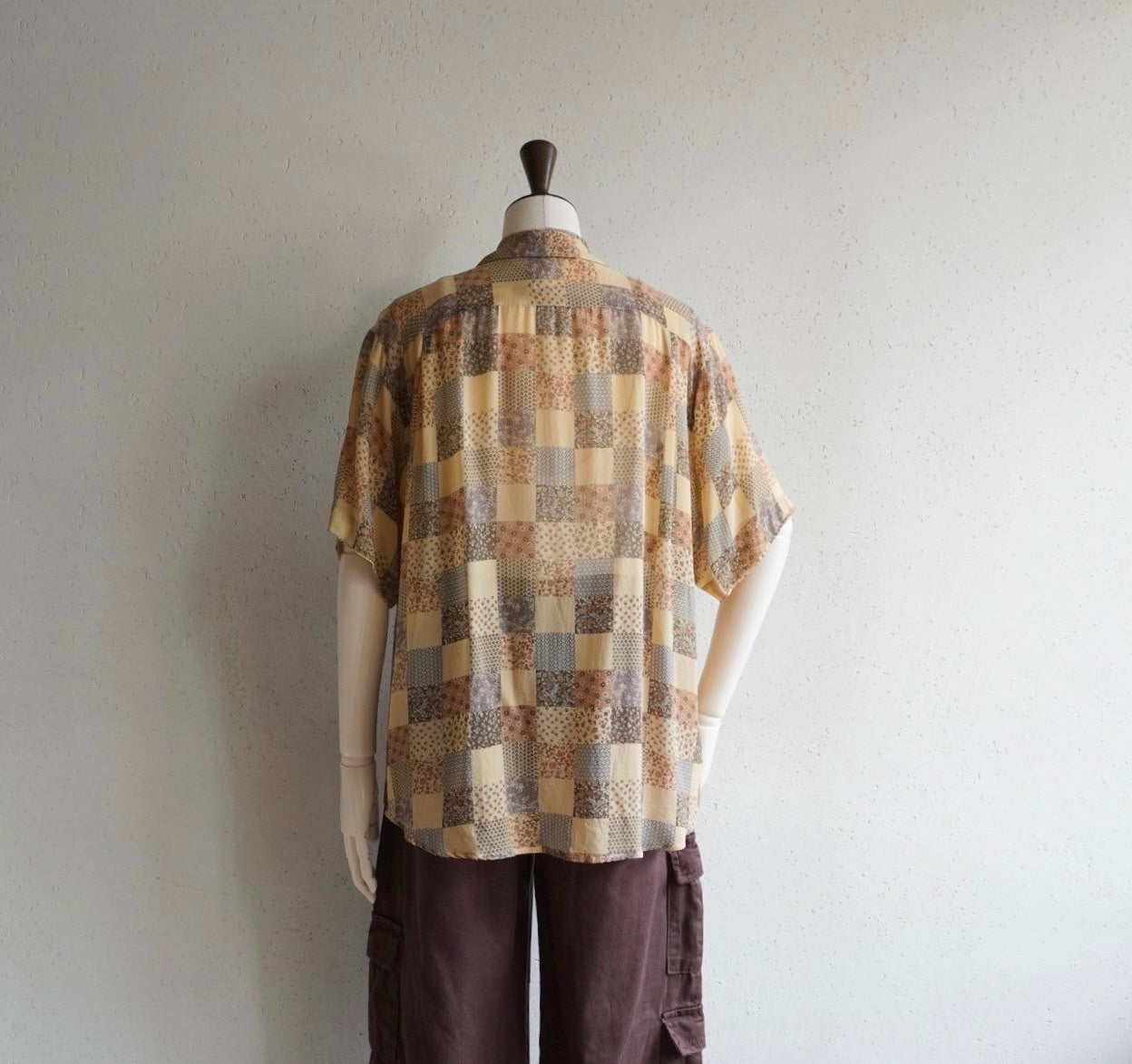 90s"NORTON & WILSON" Printed Silk Shirt Made in Italy