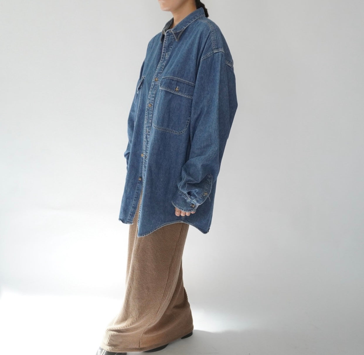 80s "BANANA REPUBLIC ”Safari & Travel" Denim Shirt