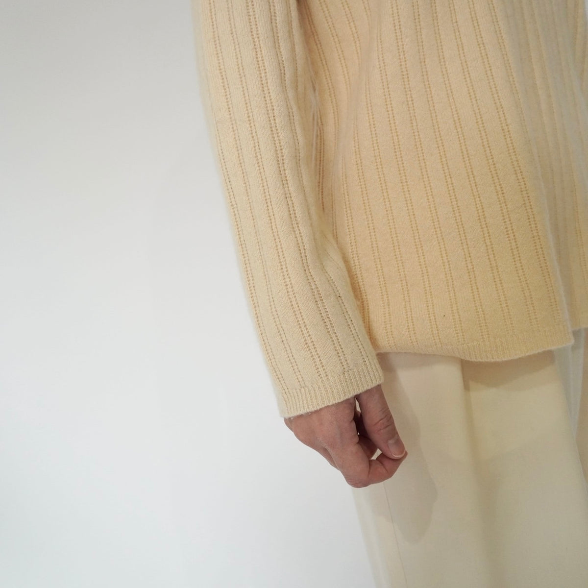 90s Ribbed Cashmere Knit