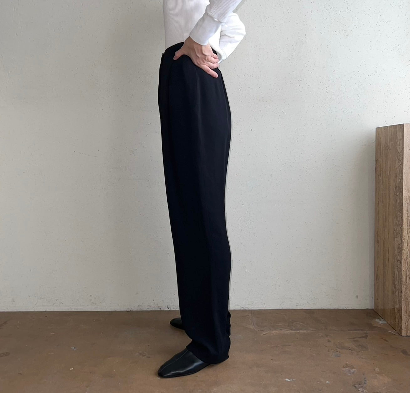 90s " emanuel ungaro " Black Pants