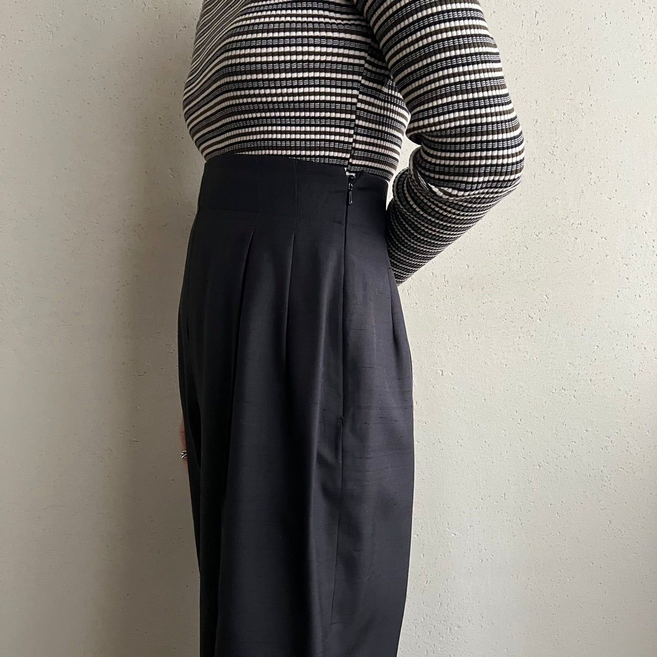 90s High Waisted Silk Pants
