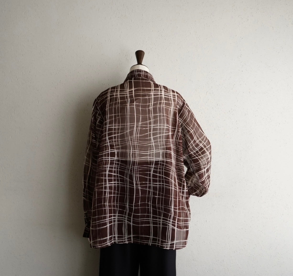 90s Printed Sheer Shirt