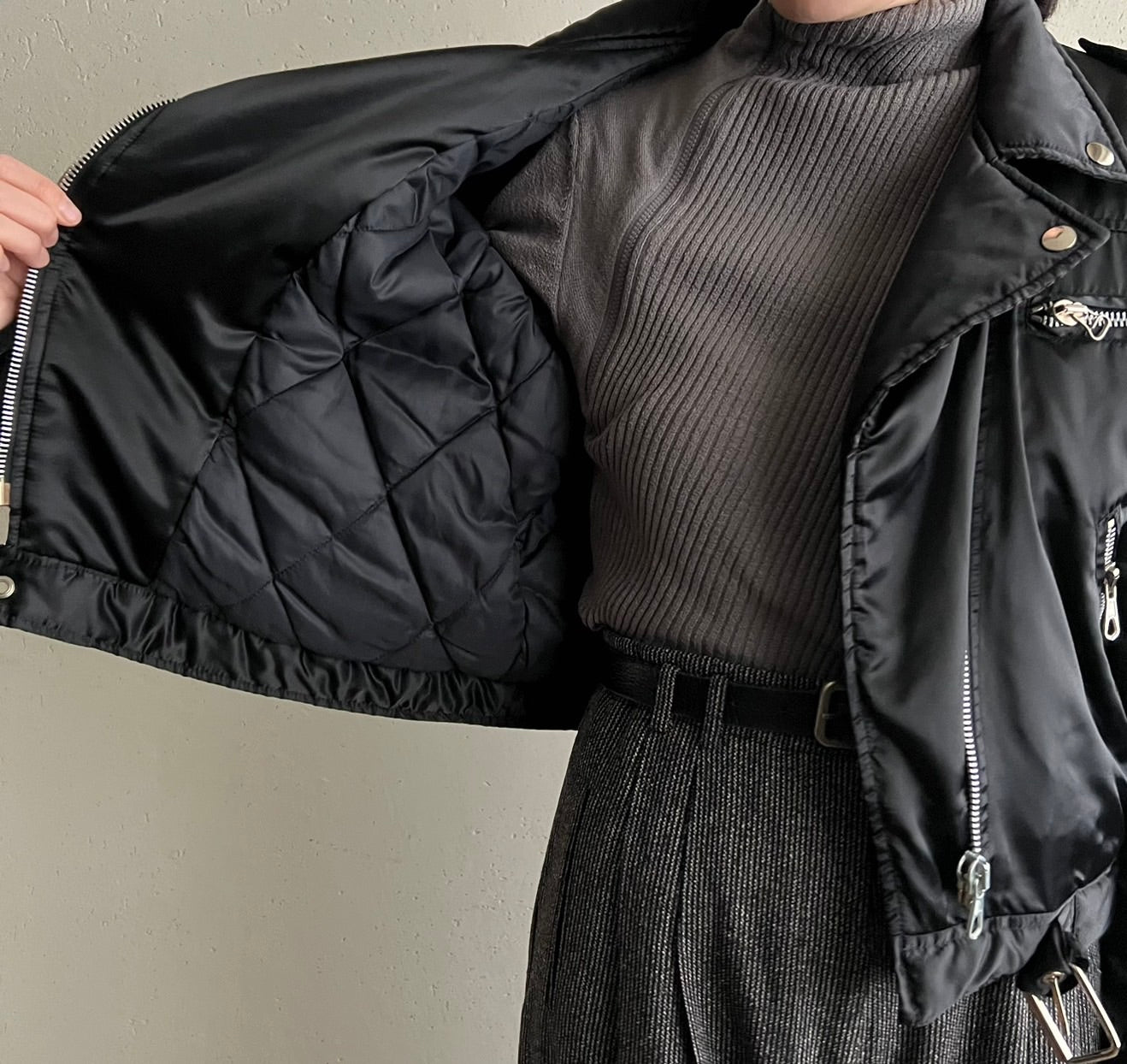 90s Nylon Riders Jacket Made in Italy