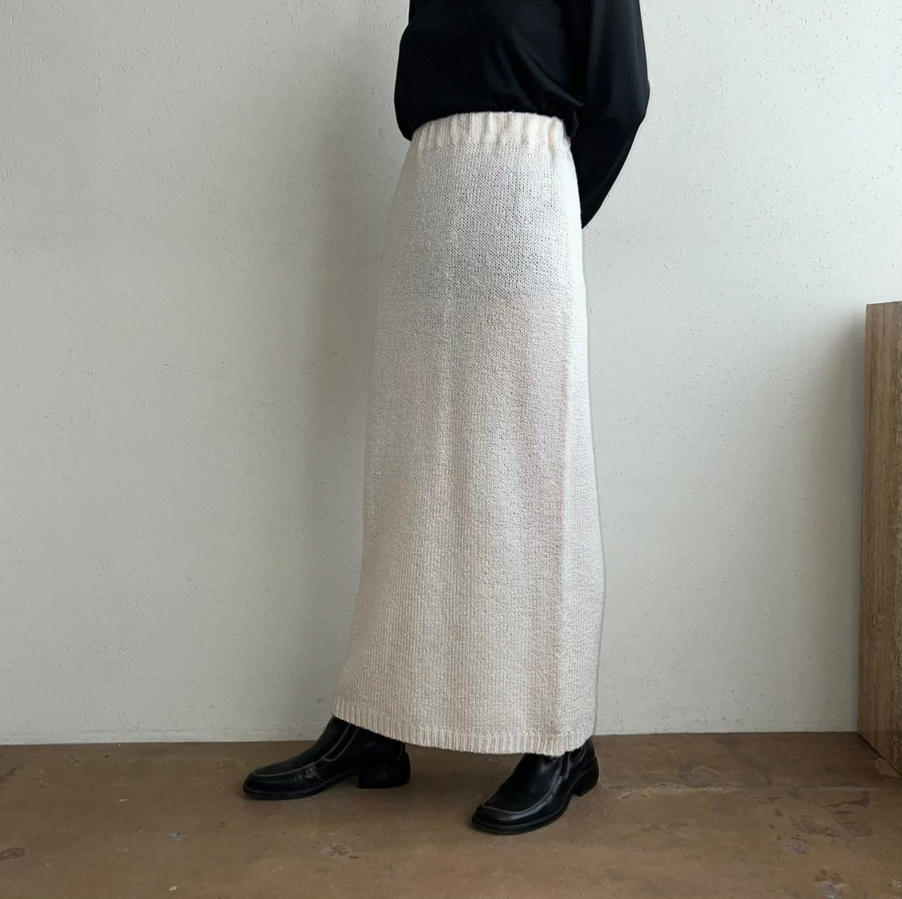 90s Hand Loomed Knit Skirt Made in USA
