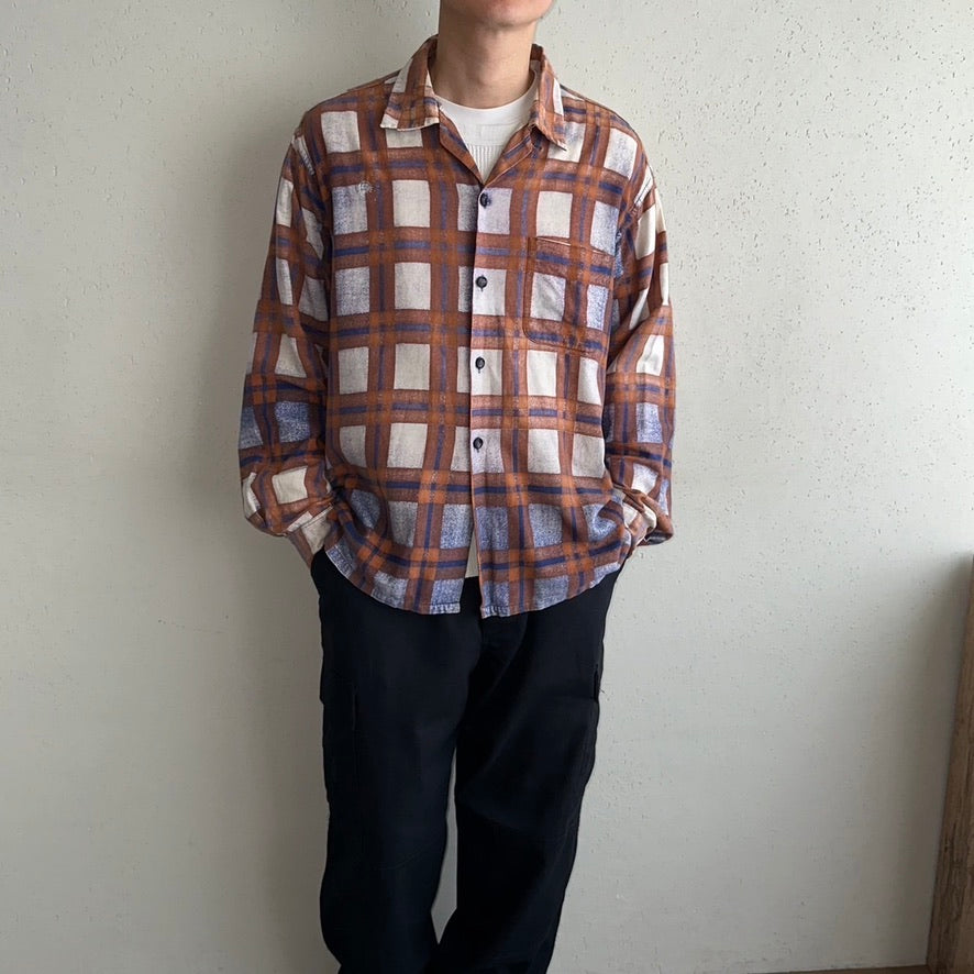 60s PILGRIM Plaid Shirt