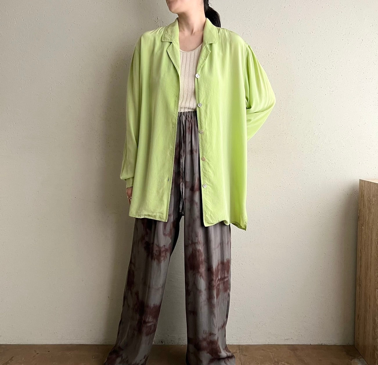 90s Design Silk Shirt