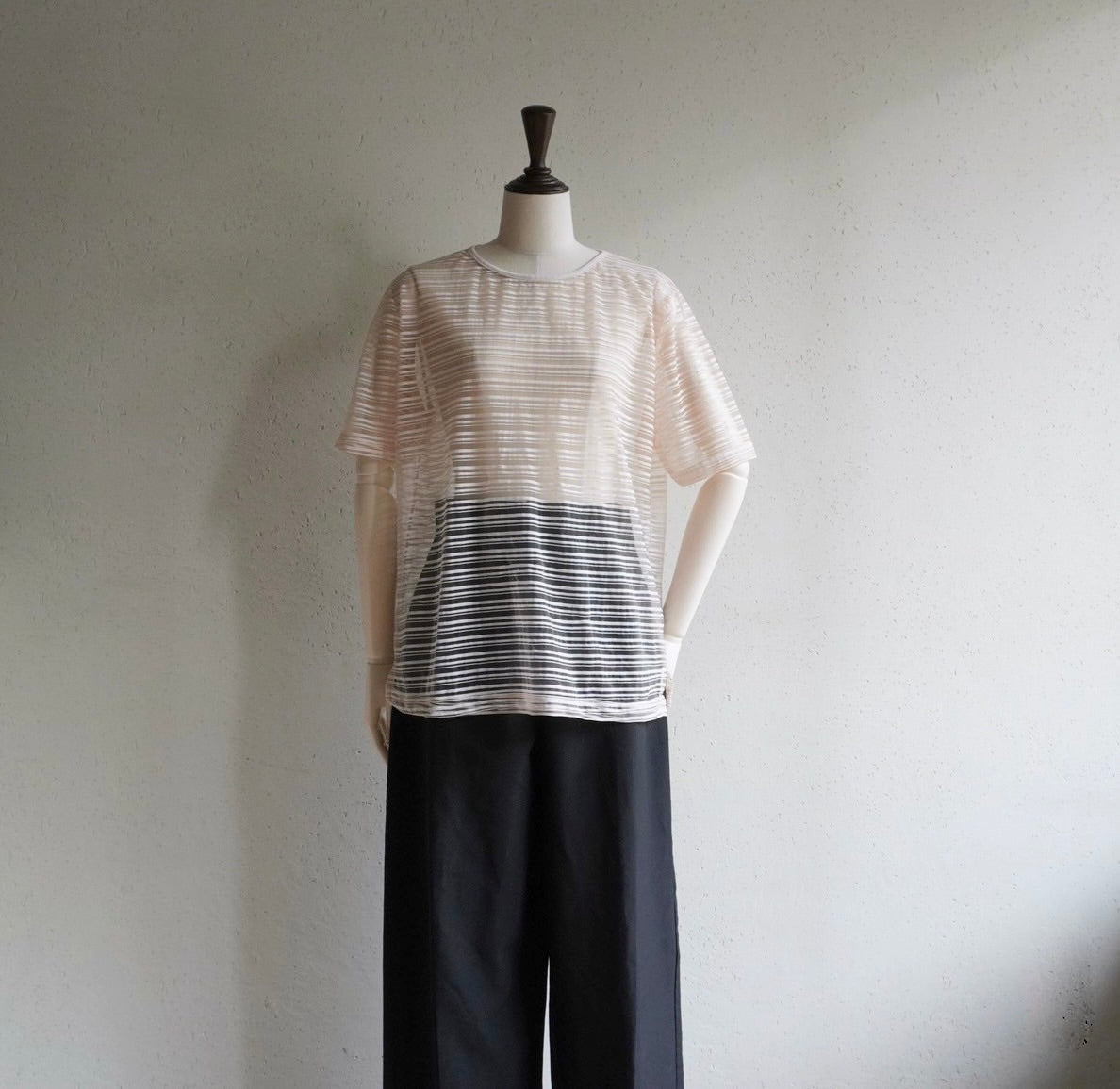 90s Striped Sheer Top Made in Italy