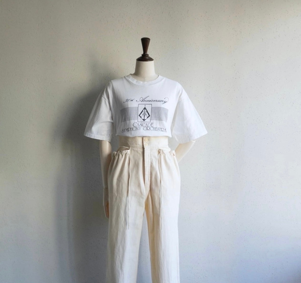 80s High Waisted Design Pants