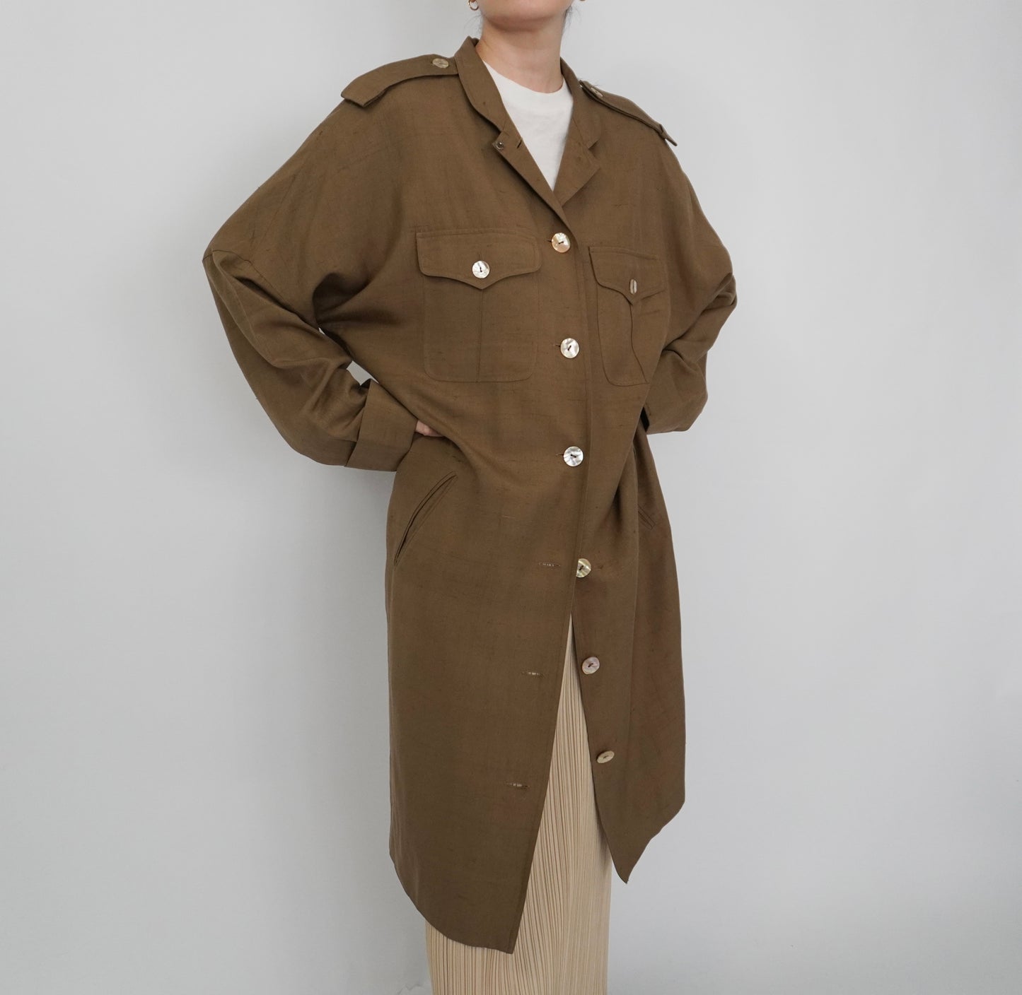90s Design Silk Dress,Jacket