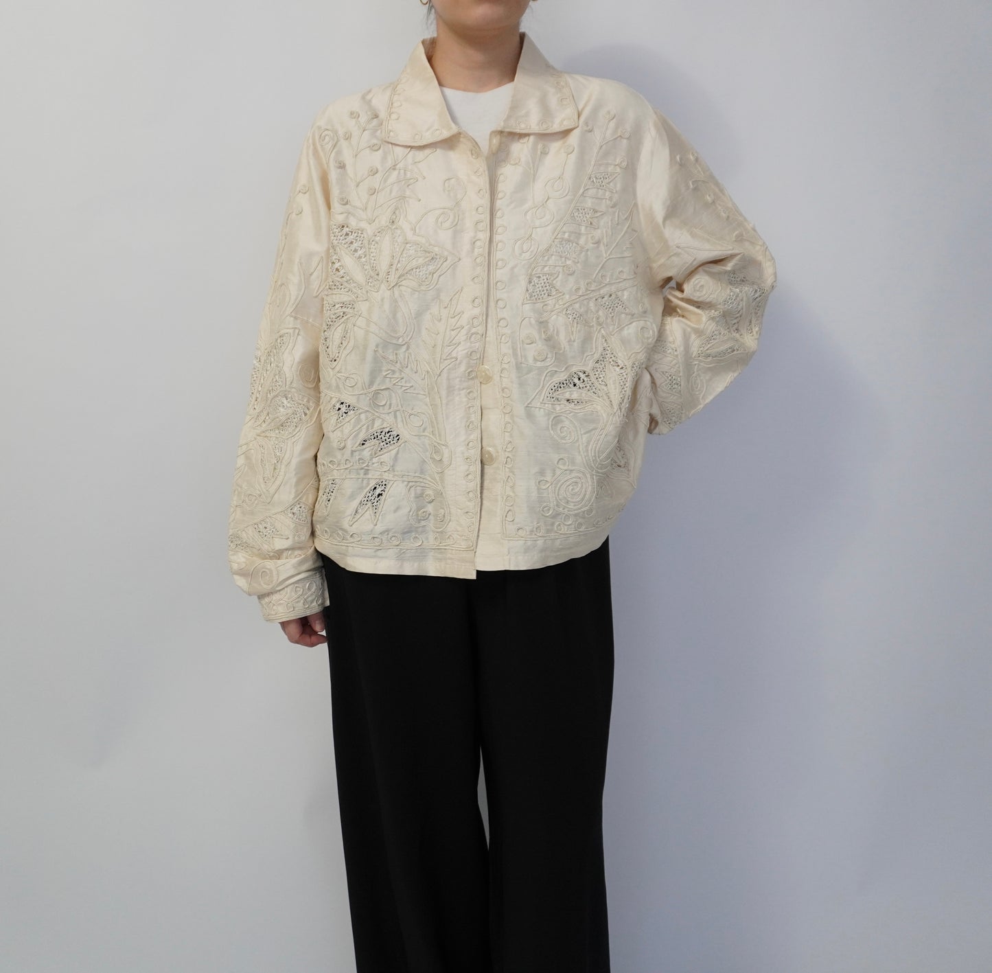 90s Silk Shirt, Jacket