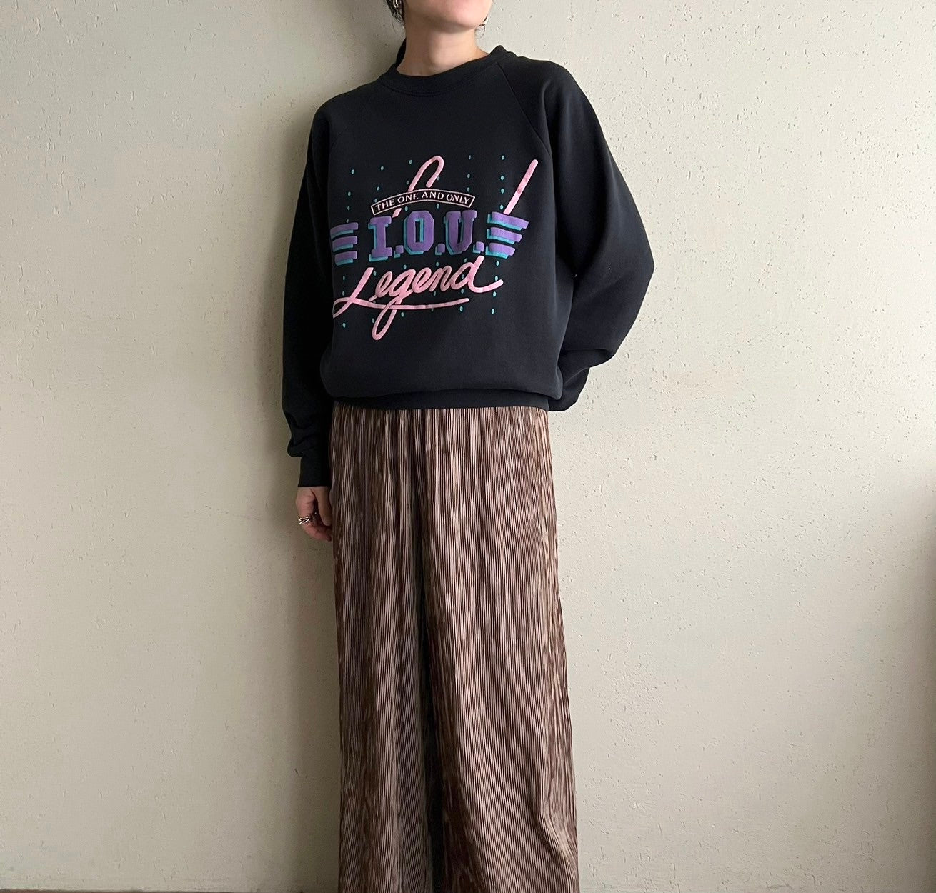 90s Printed Sweater Made in USA