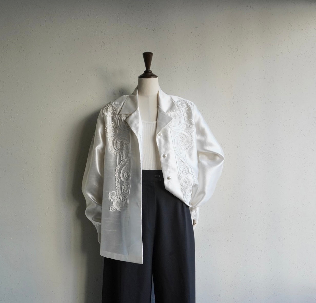 90s Cord Lace Shirt, Jacket
