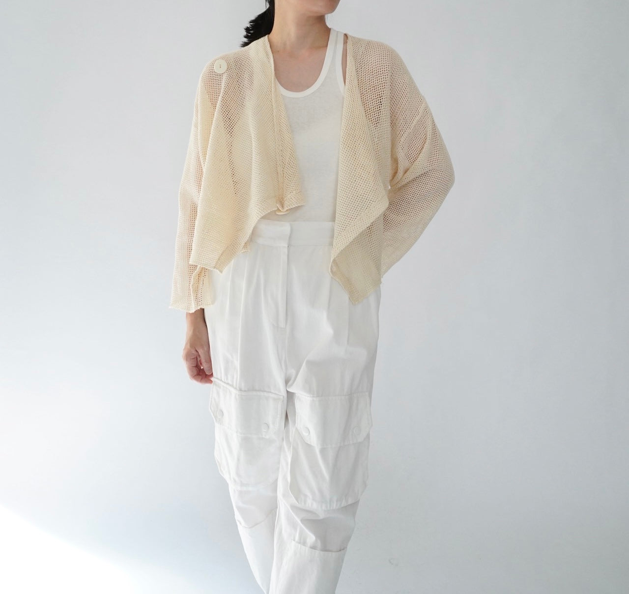 80s "garconne by yokohama" Cotton Cardigan,Jacket
