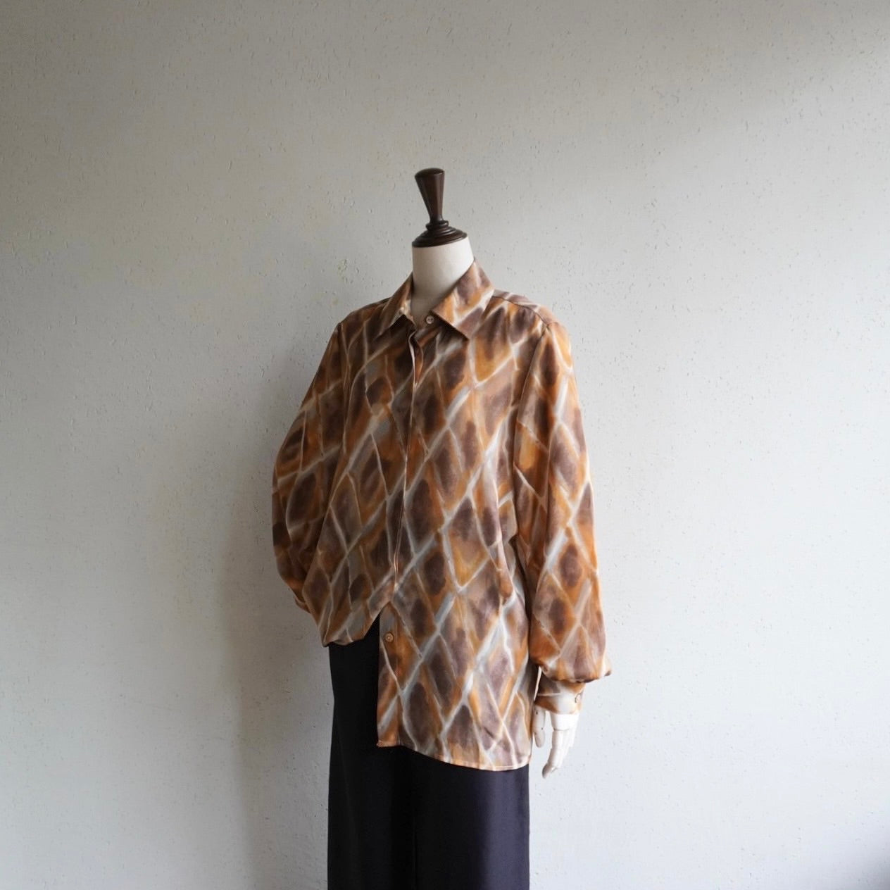 90s Printed Sheer Shirt Made in Italy