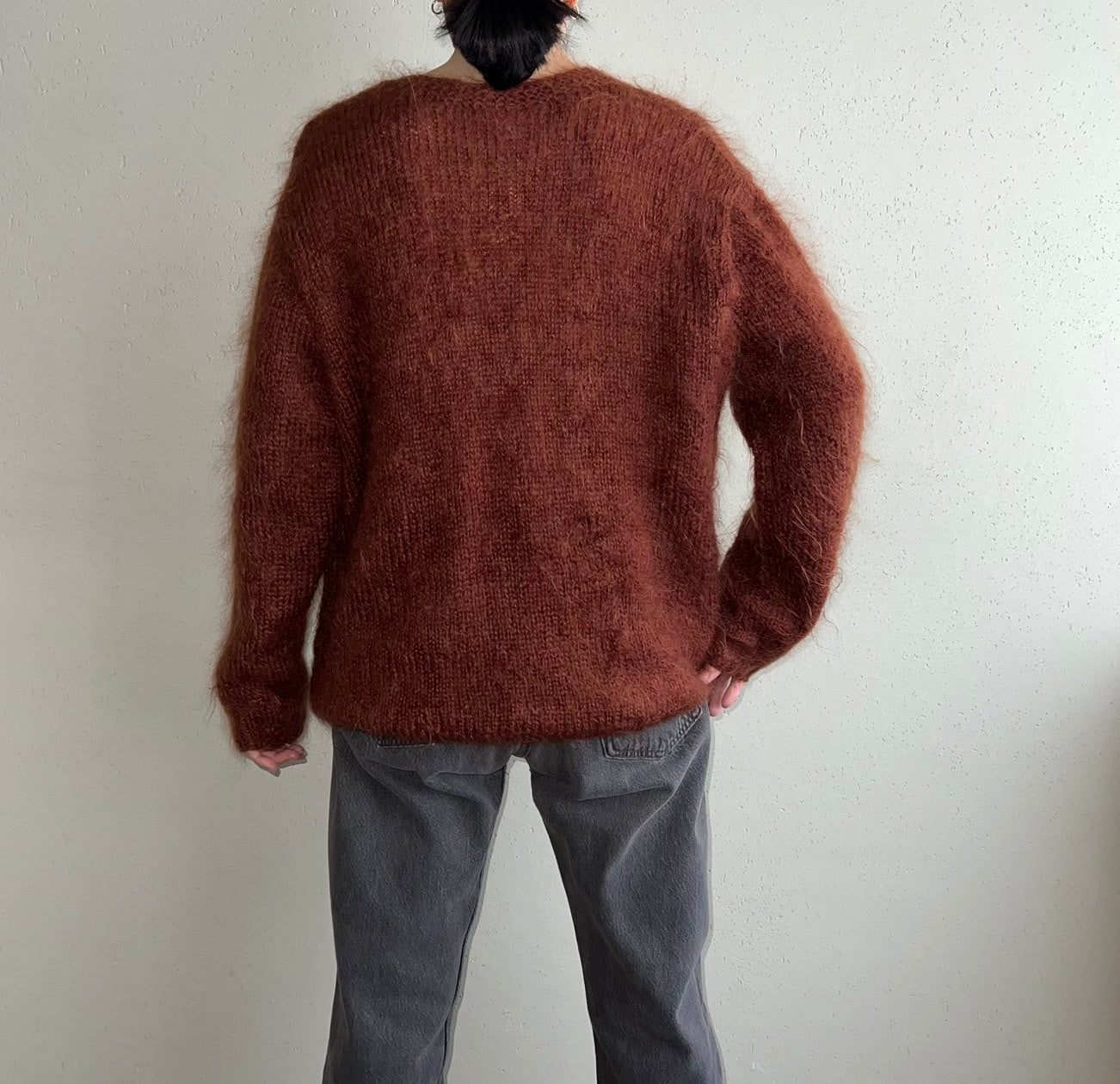 80s Brown Knit Cardigan