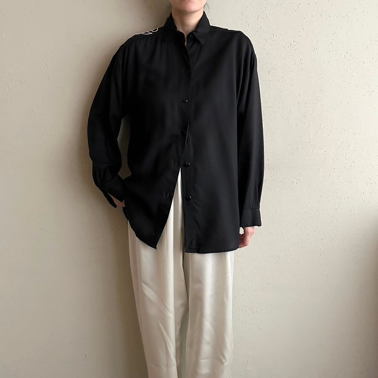 90s Rayon Design Shirt Made in USA