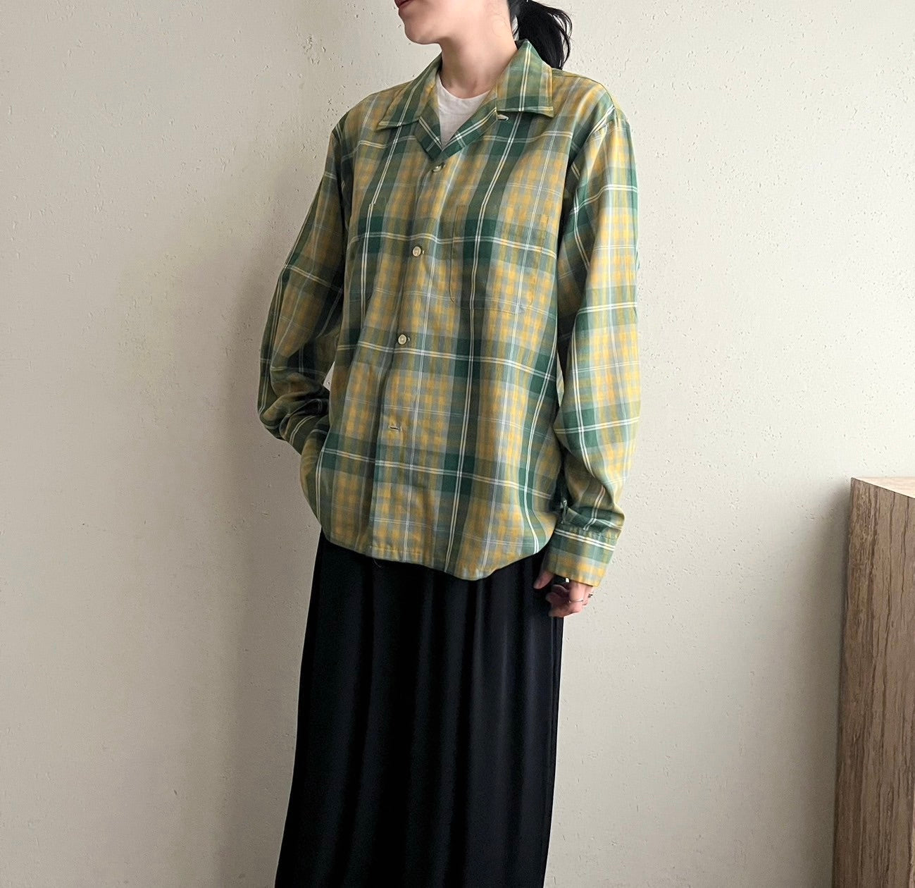 60s“Pennleigh” Plaid Shirt
