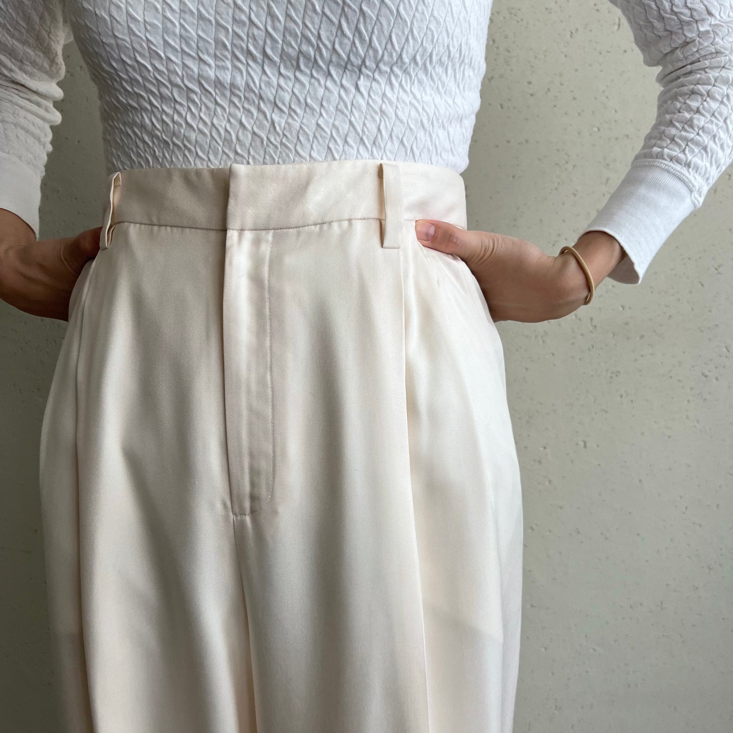 90s Silk Wide Pants