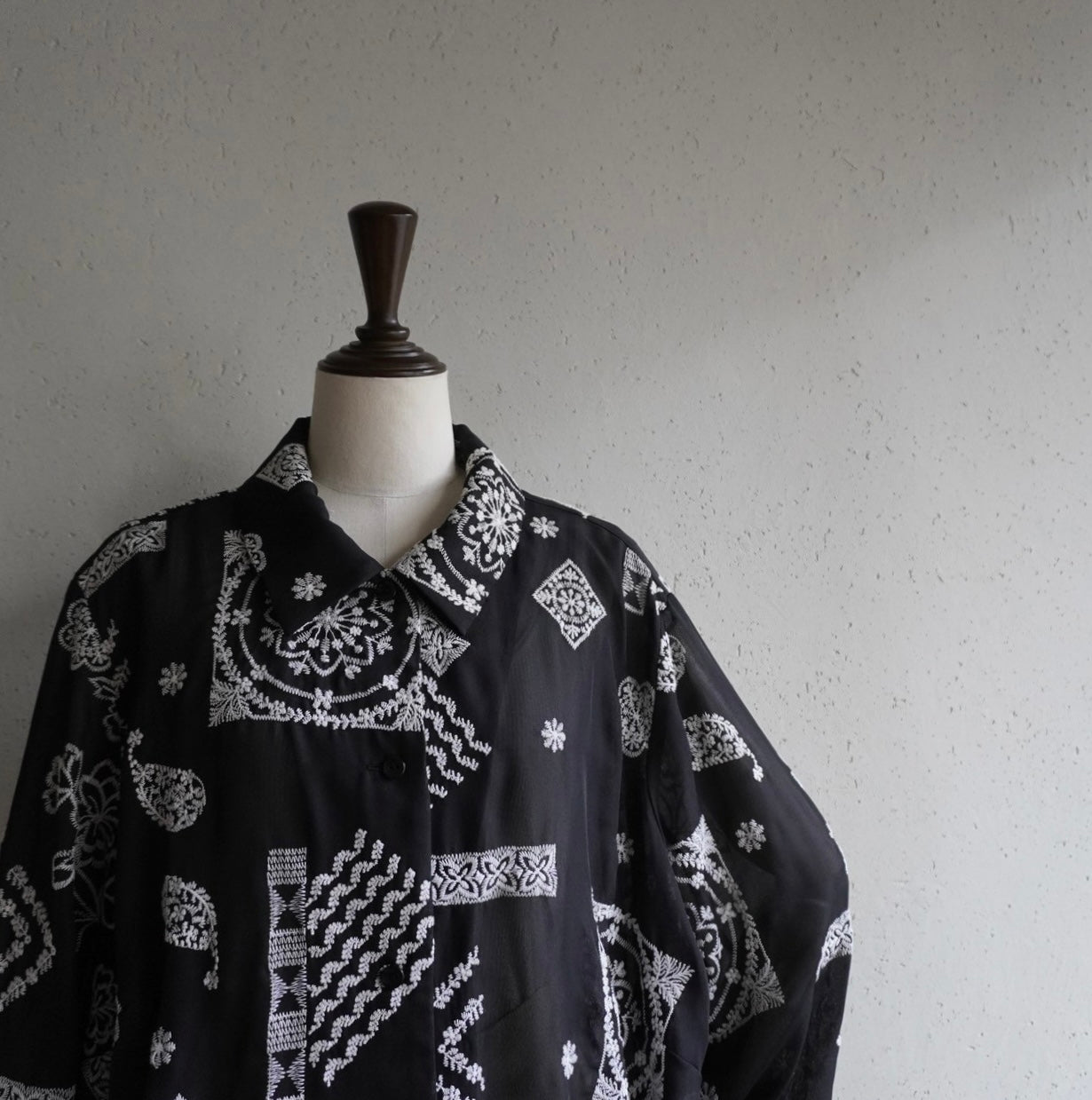 Embroidery Sheer Shirt