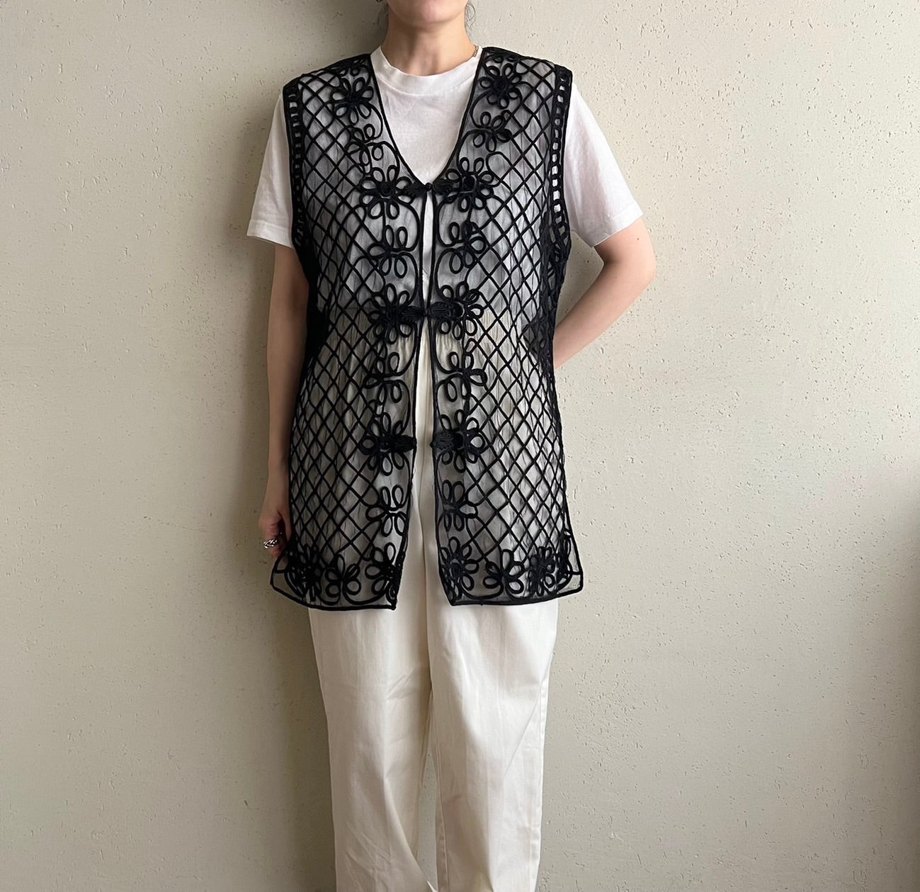 90s Sheer Mesh Vest