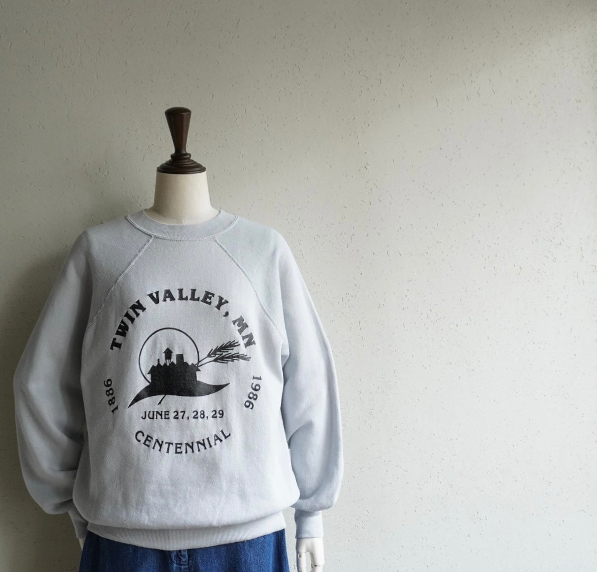 80s Printed Sweater Made in USA